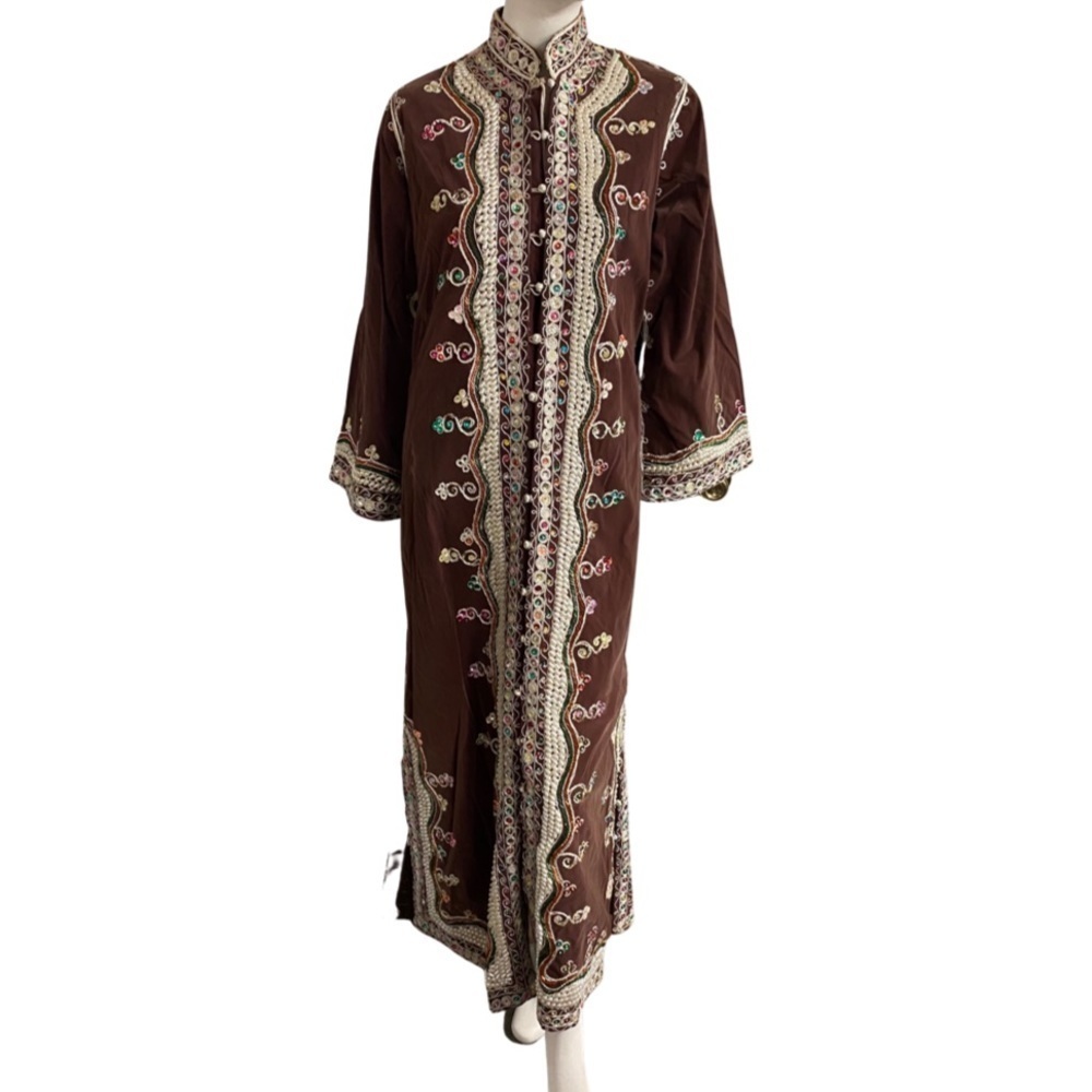 𝅺vintage 60s/70s Dress/Duster - Picture 2 of 8